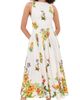 Hemant and Nandita Hemant and Nandita Boat Neck Maxi Dress White - 1