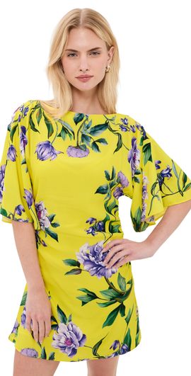 short dress in cobalt blue hemant and nandita Hemant Nandita Blue Printed Preet Mini Dress Cattivo