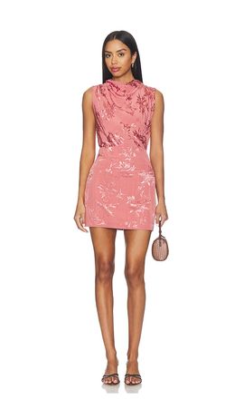 HEMANT AND NANDITA HEMANT AND NANDITA Cowl Mini Dress