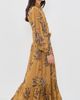 Hemant and Nandita Hemant and Nandita Long Shirt Dress with Buckle Belt & Slip Gold - 5