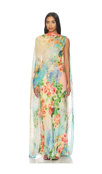 Hemant And Nandita Maxi Dress With Sash