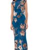 Hemant and Nandita Hemant and Nandita Midi Dress with Slip Teal - 1