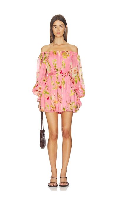 HEMANT AND NANDITA HEMANT AND NANDITA Off Shoulder Romper With Tie Up Belt