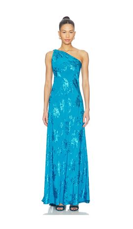 HEMANT AND NANDITA HEMANT AND NANDITA One Shoulder Sash Maxi Dress