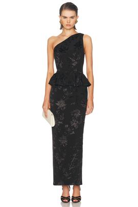 HEMANT AND NANDITA HEMANT AND NANDITA Peplum Long Dress