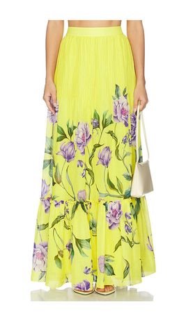 HEMANT AND NANDITA HEMANT AND NANDITA Pintuck Maxi Skirt