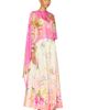 HEMANT AND NANDITA HEMANT AND NANDITA Ruched Cape Dress - 2