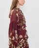 Hemant and Nandita Hemant and Nandita Ruffled Mini Dress with Self Tie Up Burgundy - 4