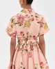 Hemant and Nandita Hemant and Nandita Short Dress with Buckle Belt Peach - 3