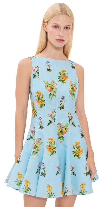 Hemant and Nandita Hemant and Nandita Skater Dress Blue