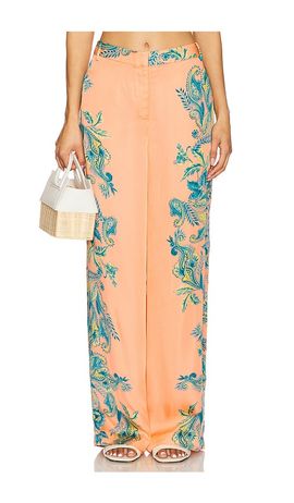 HEMANT AND NANDITA HEMANT AND NANDITA Straight Pants With Buckle Belt