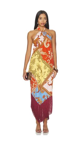HEMANT AND NANDITA HEMANT AND NANDITA Tie Sash Long Dress