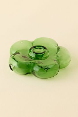 Hemper Hemper Glass Groovy Flower Hand Pipe in Green at Urban Outfitters