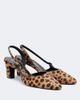 Herbert Levine Herbert Levine Ask Around calf hair slingback pumps - 1