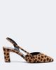 Herbert Levine Herbert Levine Ask Around calf hair slingback pumps - 5