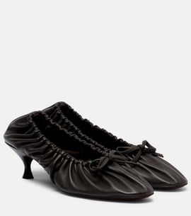 Herbert Levine Herbert Levine Gather Around ruched leather pumps