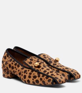 Herbert Levine Herbert Levine Showtime leopard-print calf hair loafer pumps
