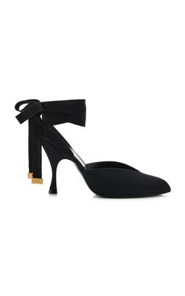 Herbert Levine Herbert Levine Sitting Pretty SilkFaille LaceUp Mules
