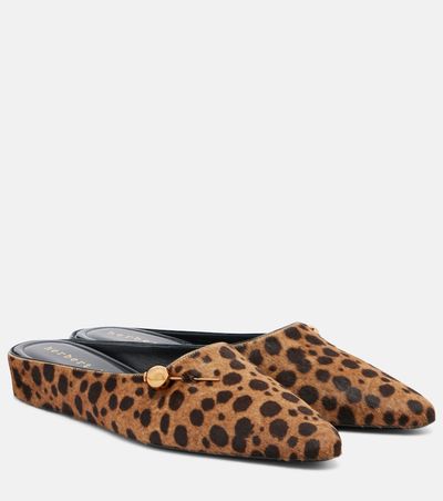 Herbert Levine Herbert Levine Sleep On It cheetah-print calf hair mules