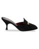 Herbert Levine Women's Aperitif Pin-Detail 70MM Suede Mules - 2