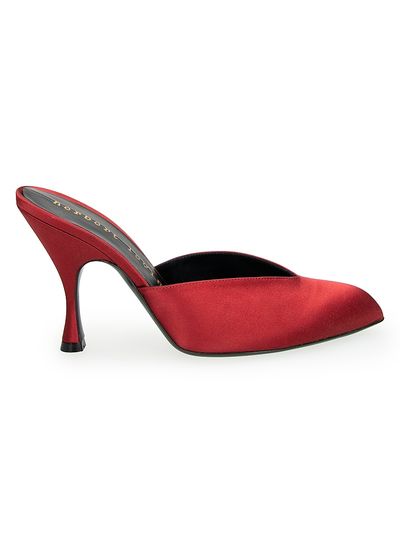 Herbert Levine Women's Sitting Pretty 70MM Satin Mules
