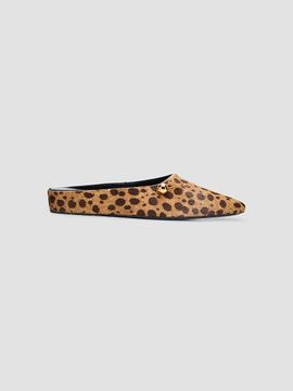 Herbert Levine Women's Sleep On It Calf Hair Cheetah Mules
