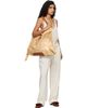 HEREU HEREU Beige Cador Raffia Mesh Tote - 4