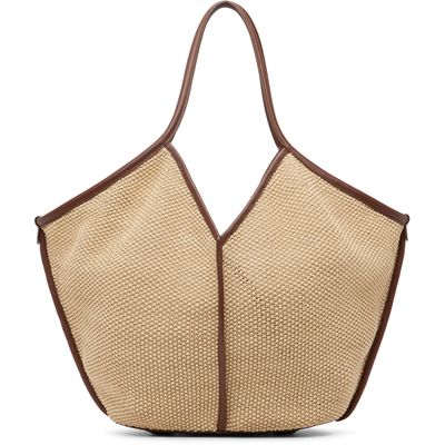 HEREU HEREU Beige Calella Soft Raffia Tote