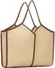 HEREU HEREU Beige Calella Squared Medium Leather Tote - 3