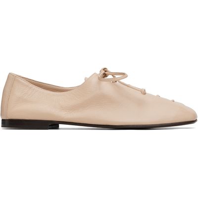 HEREU HEREU Beige Plegada Supple Shiny Loafers