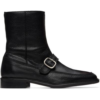 HEREU HEREU Black Bernat Buckle Boots