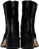 HEREU HEREU Black Juliol Crinkled Glossy Heeled Boots - 2