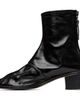 HEREU HEREU Black Juliol Crinkled Glossy Heeled Boots - 3