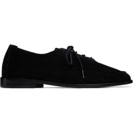 HEREU HEREU Black Juliol Lace Up Suede Loafers