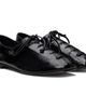 HEREU HEREU Black Plegada Crinkled Glossy Flats - 4