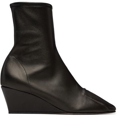 HEREU HEREU Black Resso Wedge Ankle Boots