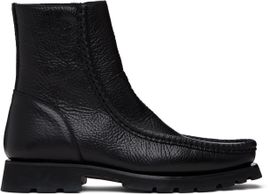 HEREU HEREU Black Riera Sport Grainy Boots