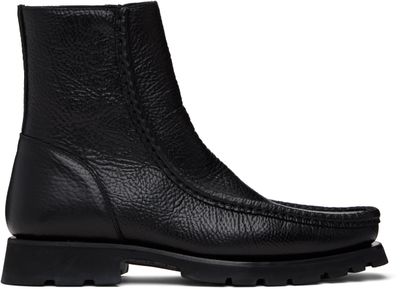 HEREU HEREU Black Riera Sport Grainy Boots