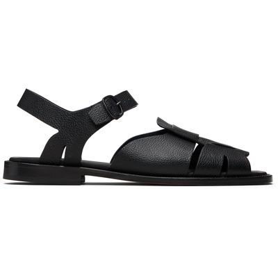 HEREU HEREU Black Roca 2 Grainy Veg Tanned Sandals