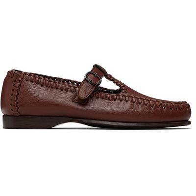 HEREU HEREU Brown Alcover Supple Shiny Loafers