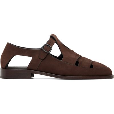 HEREU HEREU Brown Besso Nubuck Sandals