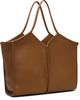 HEREU HEREU Brown Calella Medium Squared Tote - 3
