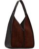 HEREU HEREU Brown Calella Suede Bag - 3