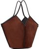 HEREU HEREU Brown Calella Suede Tote - 3