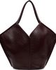 HEREU HEREU Burgundy Calella Distressed Tote - 1