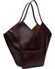 HEREU HEREU Burgundy Calella Distressed Tote - 2