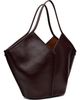HEREU HEREU Burgundy Calella Distressed Tote - 3