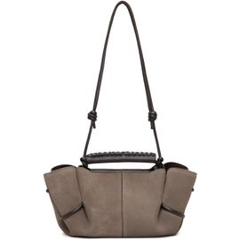 HEREU HEREU Gray Arta Mini Suede Bag