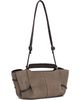 HEREU HEREU Gray Arta Mini Suede Bag - 3