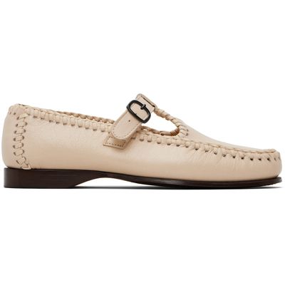 HEREU HEREU Off-White Alcover Supple Shiny Loafers